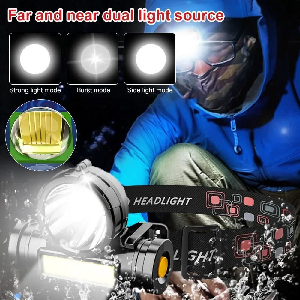 Comfortable, adjustable outdoor headlamp. Bright LED light for hiking, camping & exploring.