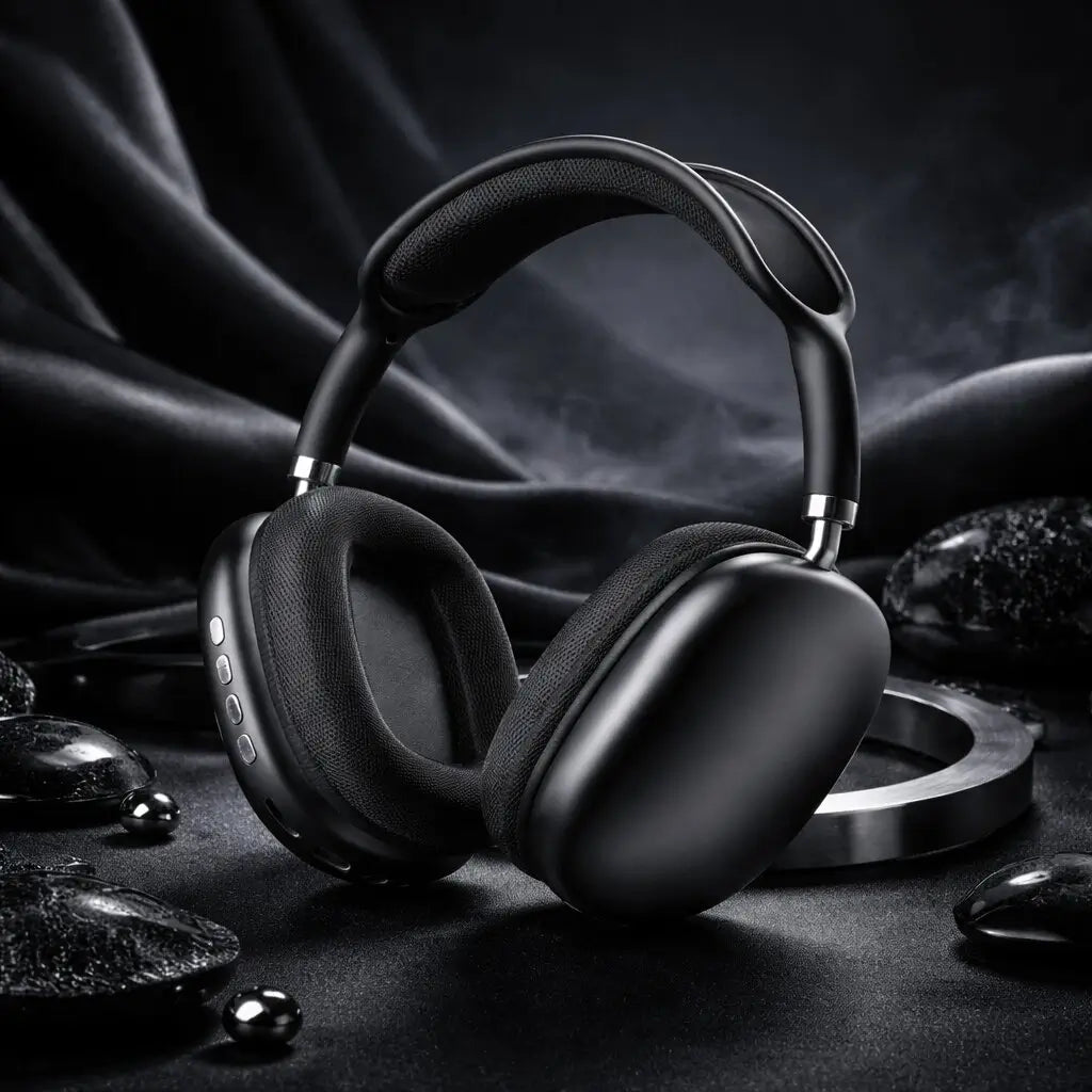 Enjoy your favorite tunes wirelessly with these comfortable Bluetooth over-ear headphones.