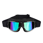 Black Leather - Blue Lens