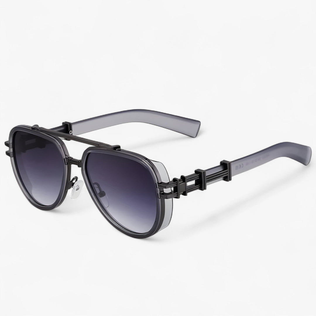 Essential fashion accessory: oversized Steampunk polarized sunglasses, UV400 protection & glare reduction.