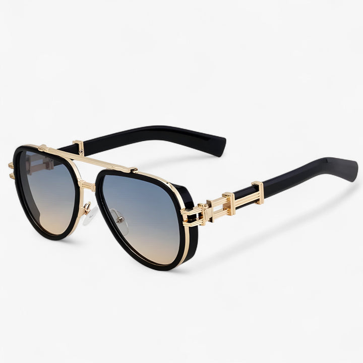 Vintage-style oversized Steampunk polarized sunglasses, UV400 protection for men & women eyewear.