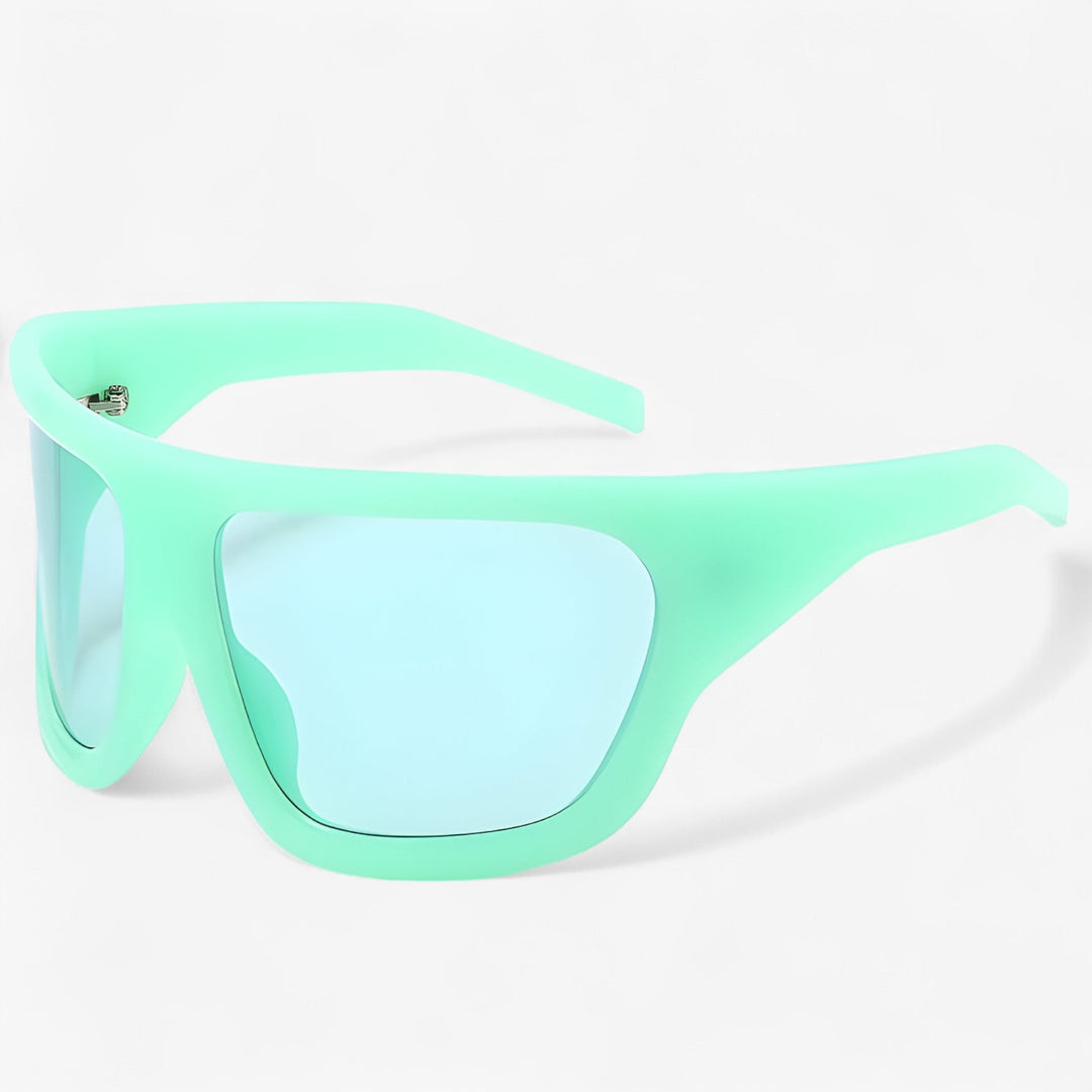 Versatile unisex oversized sports sunglasses, great for motorcycle, cycling, and streetwear.