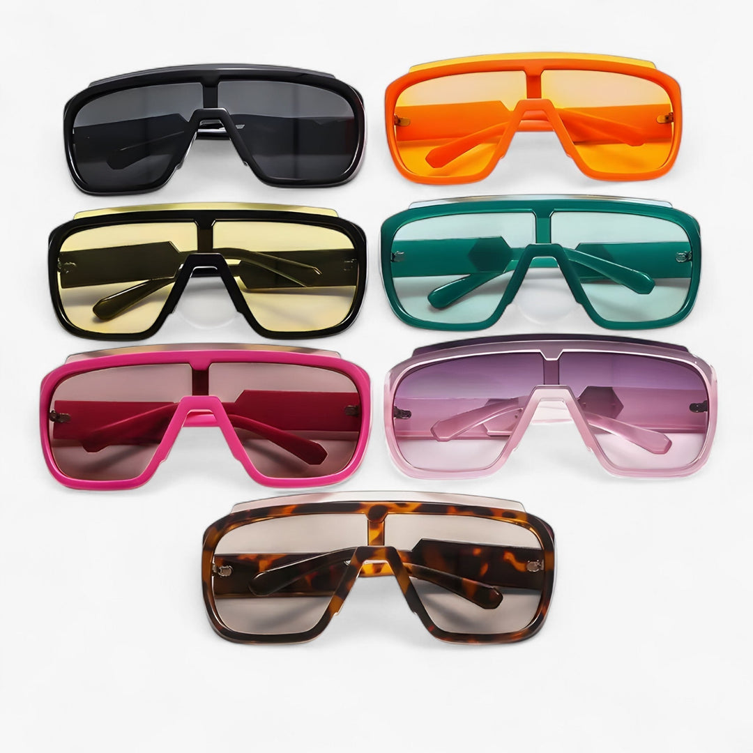 Versatile unisex oversized wraparound shield sunglasses, ultimate summer accessory for trendy fashion & UV protection.