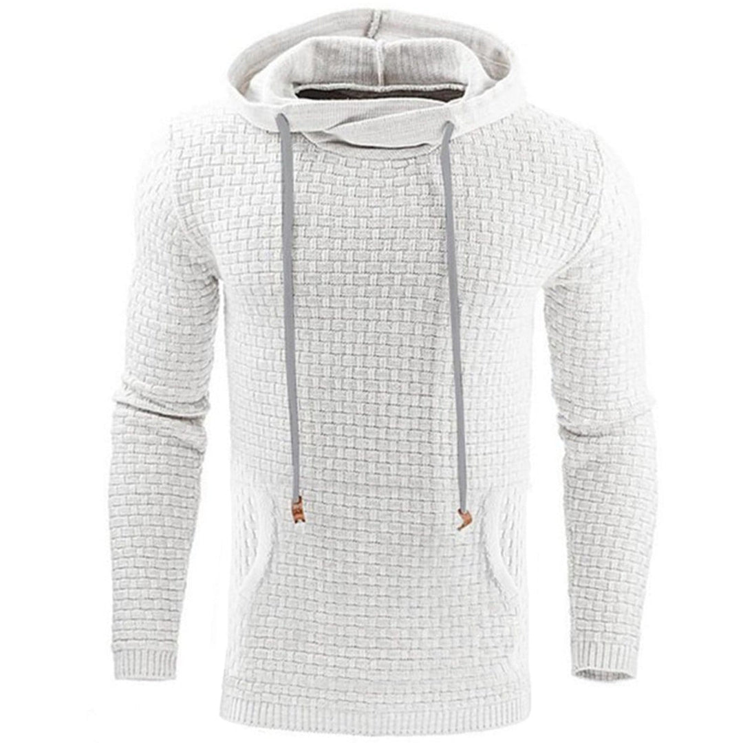 Unisex Phantom Front Pocket Hoodie in a classic cotton blend, perfect for casual, warm comfort.