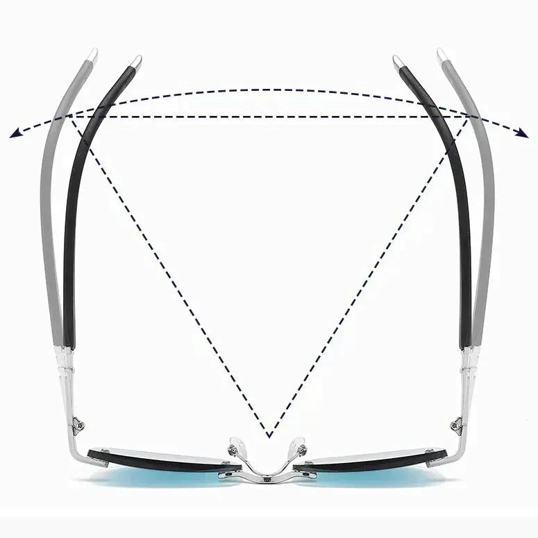 Polarized photochromic unisex glasses offering UV protection, anti-blue light & vision aid.
