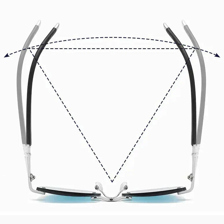 Polarized photochromic unisex glasses offering UV protection, anti-blue light & vision aid.