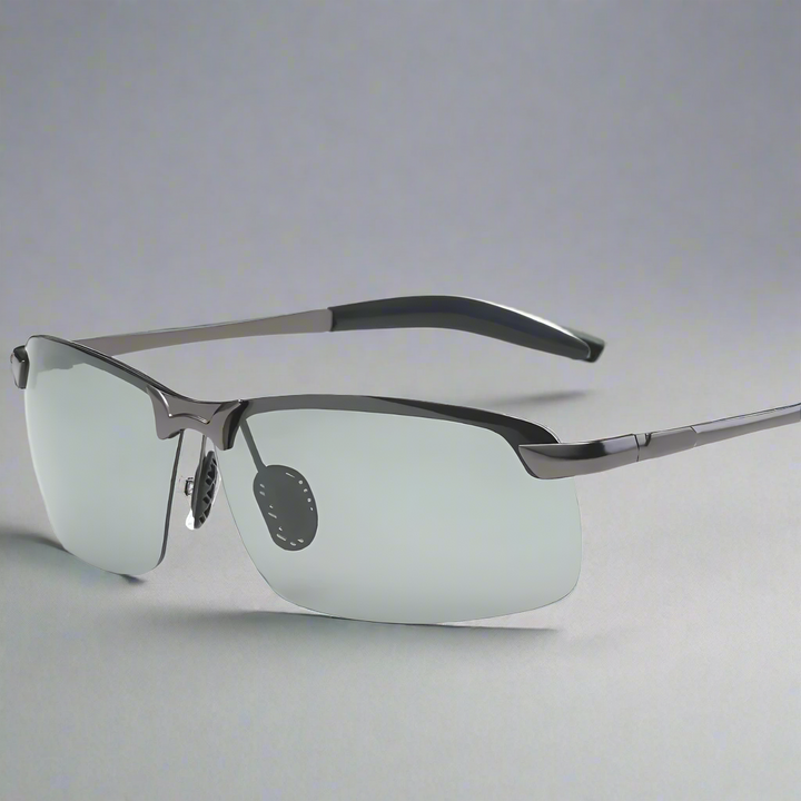 Versatile photochromic polarized sports sunglasses. UV400 protection for cycling, driving, fishing, & outdoor use.