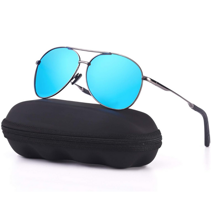 High-quality unisex polarized aviator sunglasses. Ultimate UV protection and eye comfort.