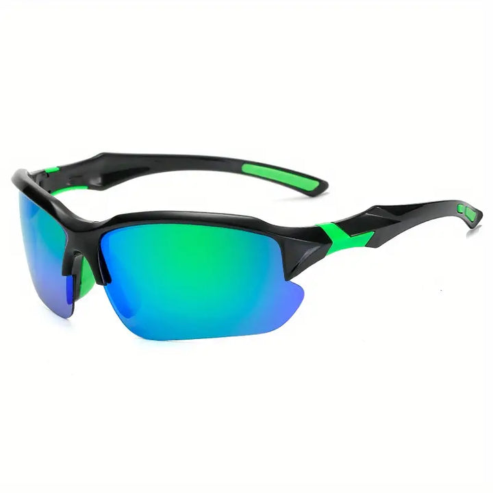 Summer essential: Unisex polarized sport sunglasses for superior UV protection & glare reduction in bright sun.
