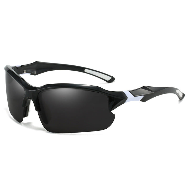 Durable unisex outdoor eyewear, polarized lenses, offering full UV protection.