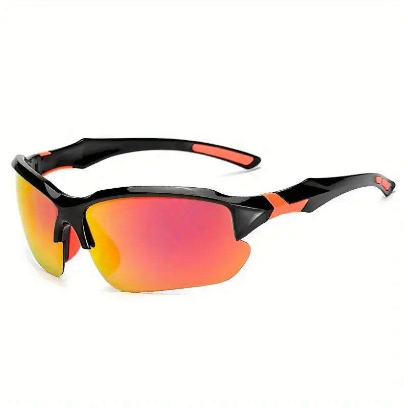 Sleek unisex sports sunglasses with a secure fit. Polarized lenses provide excellent vision for active lifestyles.