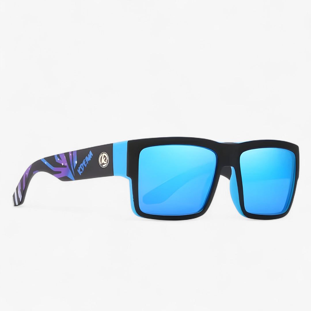Performance Stratos polarized sports eyewear. Windproof, UV protection, and anti-glare for active outdoor use.