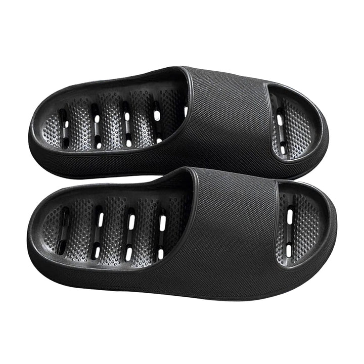 Lightweight unisex quick-dry slide sandals, perfect as non-slip shower slippers with drainage for pool & home.