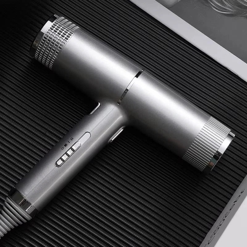 Sleek black RapidDry Pro Ionic Hair Dryer (TavvitaImp008). Professional unisex beauty tool for fast, smooth hair styling.