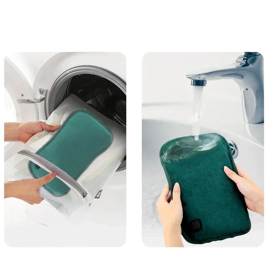 Unisex heat pad with adjustable warmth for chronic pain, muscle relaxation & overall wellness. Rechargeable.