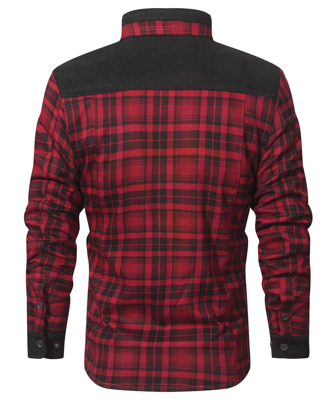 Winter essential: a unisex insulated plaid flannel jacket, designed for warmth and style