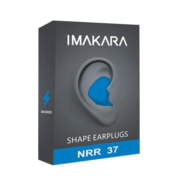 Travel essential SilentComfort reusable earplugs for noise cancelling, sleep & swim protection. Moldable.