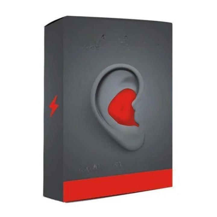 Close-up of soft silicone comfort fit earplugs designed for effective noise reduction and peaceful sleep.