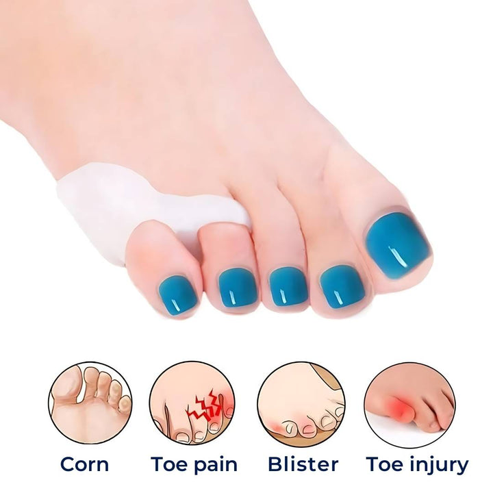 Unisex toe spacers for effective bunion & hammertoe relief. Promotes natural toe alignment & comfort.