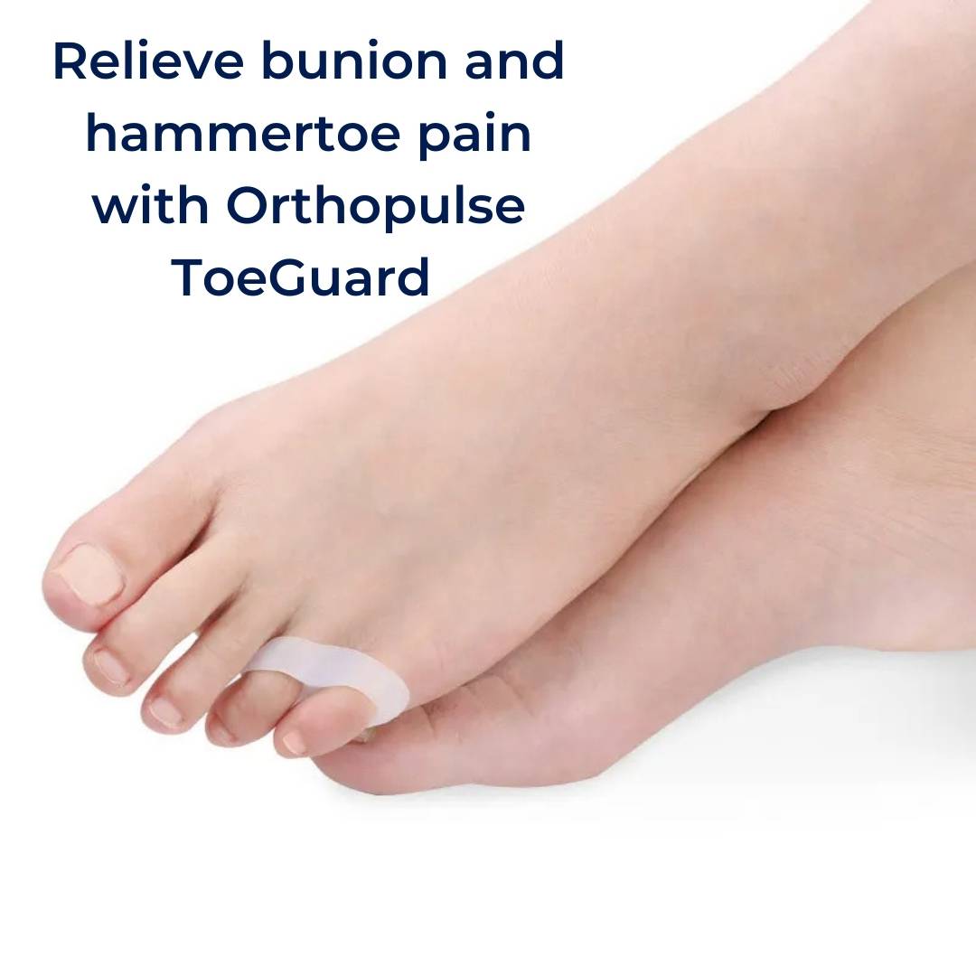 Essential foot care: orthopedic toe spacers for bunion & hammertoe pain relief. Unisex design for comfort.