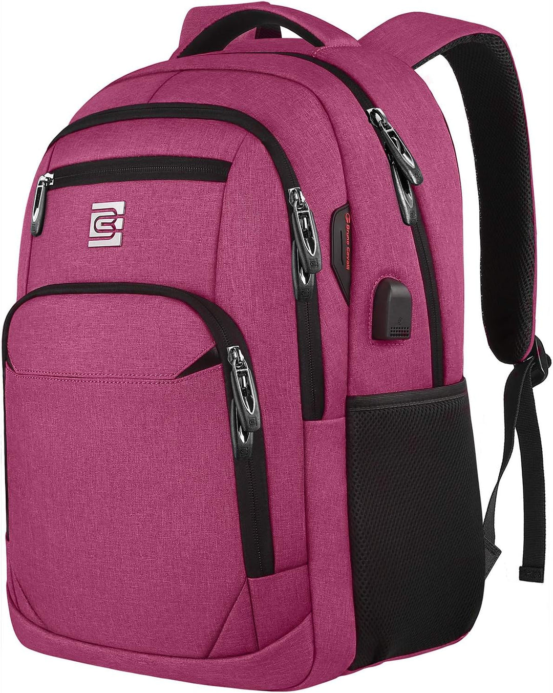 Versatile anti-theft school and work backpack, slim, with USB charging for devices.