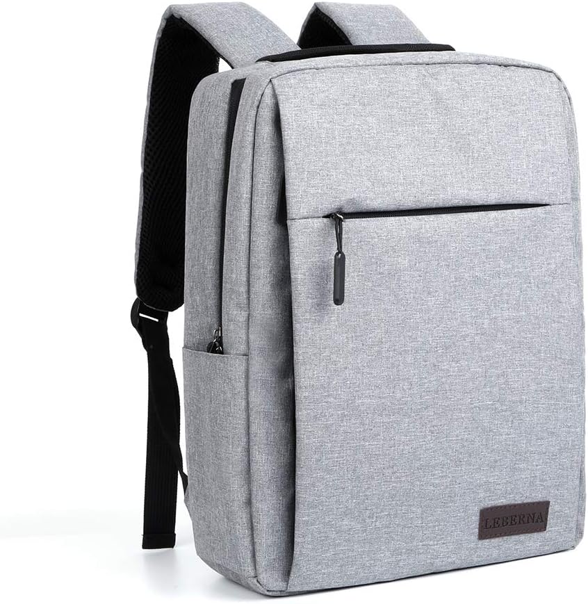 Unisex slim waterproof laptop backpack with USB charging port, perfect for daily commute & travel.