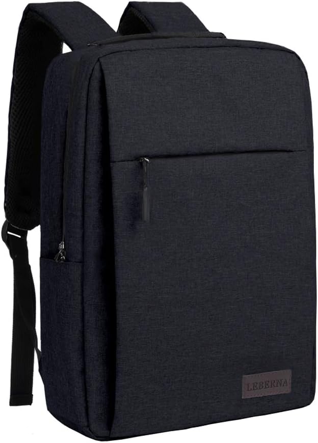 Versatile unisex slim laptop backpack, waterproof, with USB port for travel, school, or business.