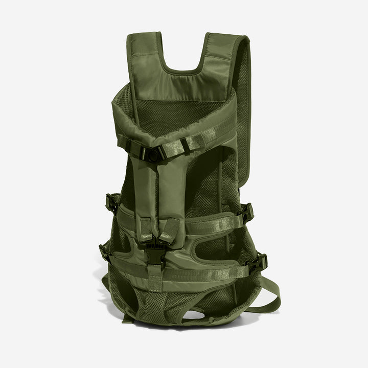 Breathable small dog backpack carrier for hands-free pet travel. Ideal for hiking & outdoor adventures with your dog.