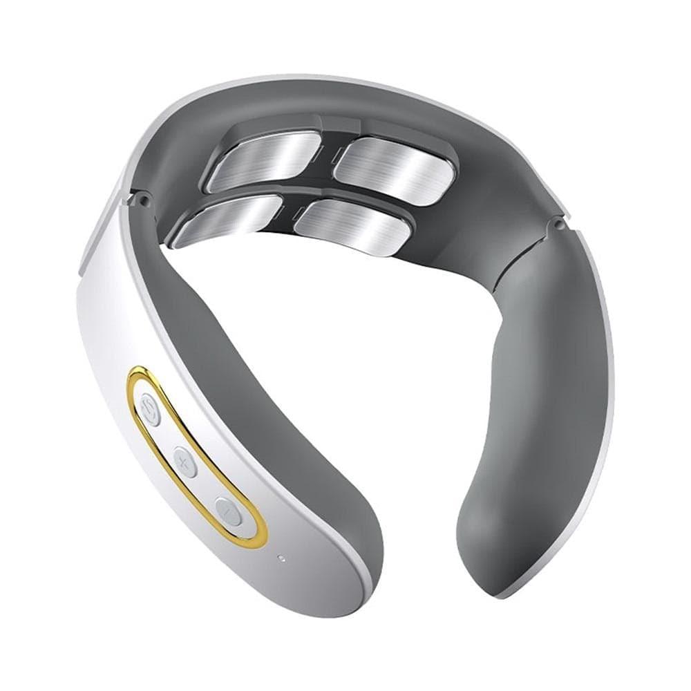 Unisex Smart 4D Neck & Shoulder Massager with heat therapy for deep muscle relaxation and pain relief.