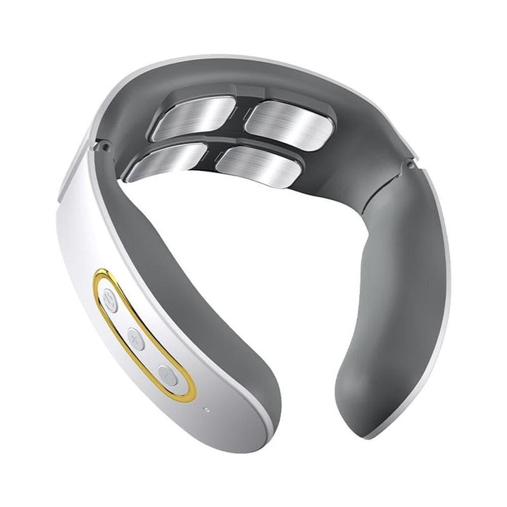 Unisex Smart 4D Neck & Shoulder Massager with heat therapy for deep muscle relaxation and pain relief.