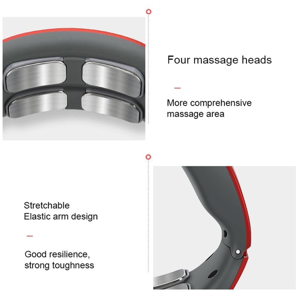 Unisex 4D Neck & Shoulder Massager for comfortable heat therapy & muscle relaxation, promoting wellness.