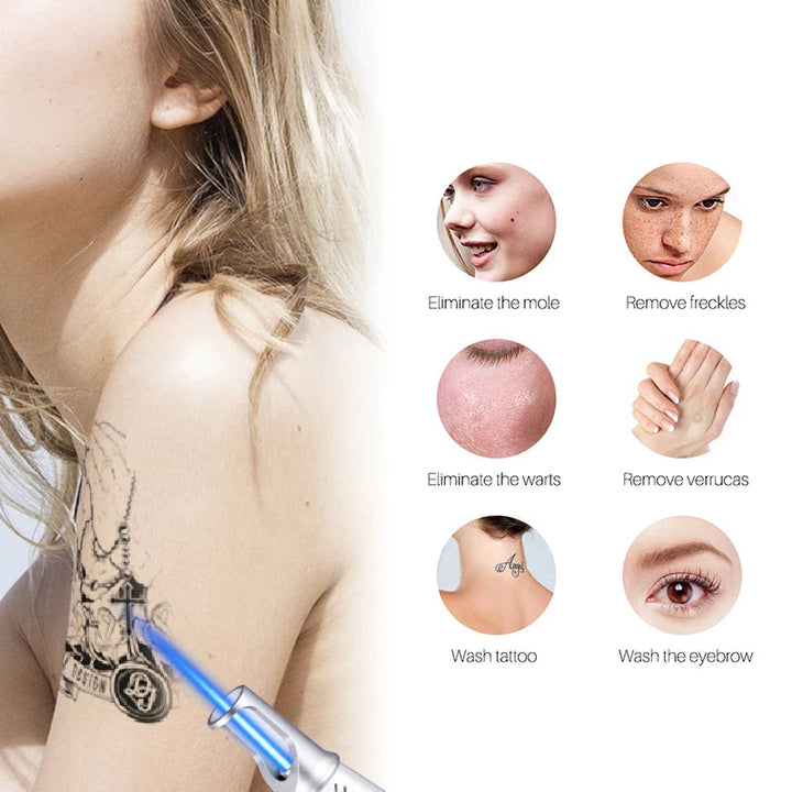 Picosecond Laser Beauty Device for acne scar treatment, dark spot corrector, and full skin rejuvenation.