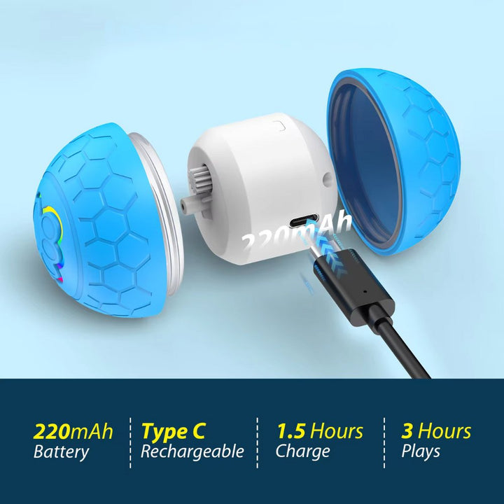 Dog toy ball with SmartBounce technology, ensuring interactive and stimulating playtime.
