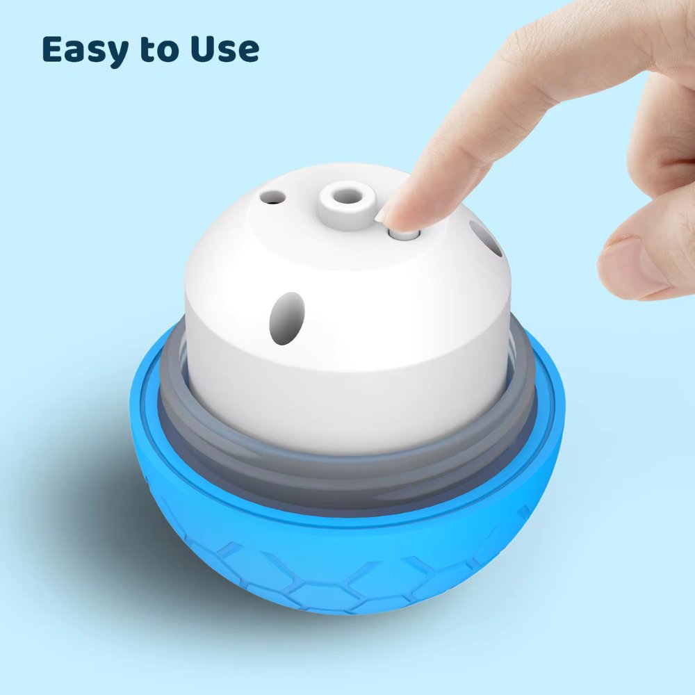 Waterproof SmartBounce dog ball, perfect for pools, beaches, and all aquatic play.