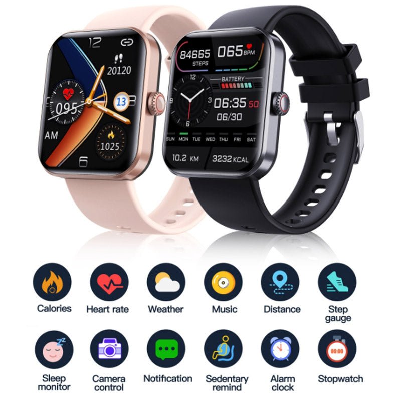 Fitness watch & health management for daily wellness. Non-invasive blood sugar & heart rate monitor.