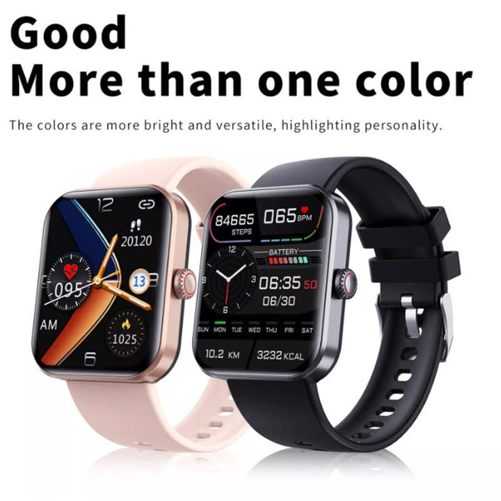 Digital health watch providing painless blood sugar monitoring & vital health insights for all.