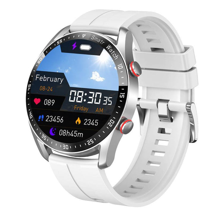 Fitness smartwatch tracking heart rate, steps, and sleep. Ideal activity tracker for active lifestyles.