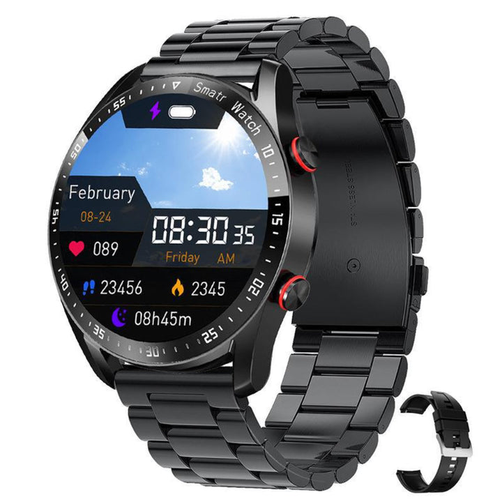 Wearable tech: Unisex smartwatch showing notifications & handling Bluetooth calls directly from your wrist.