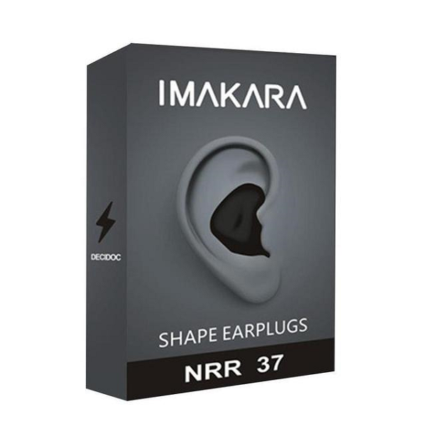 Compact unisex soundproof earplugs for peaceful sleep, travel, studying & enhanced daily focus.