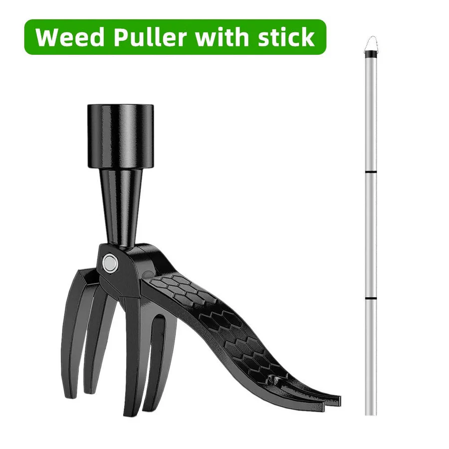 Complete gardening solution: Unisex stand-up weed puller tool for easy, efficient, and ergonomic weed removal.