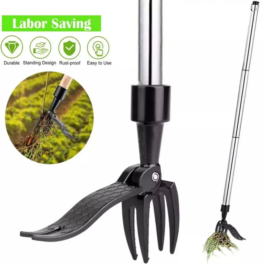 Unisex stand-up weed puller, a durable outdoor garden tool designed for comfortable lawn maintenance.