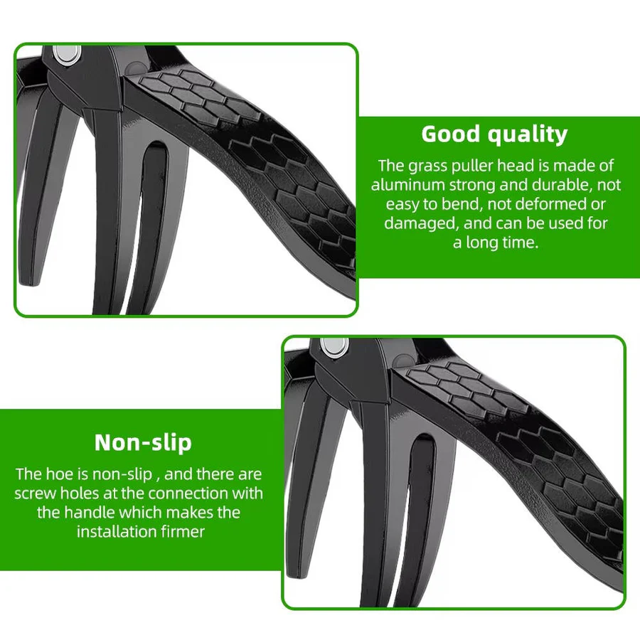 Back saver stand-up weed puller, an ergonomic garden tool for comfortable and effective weed removal.
