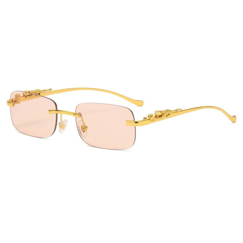 Unisex rimless fashion shades, providing excellent UV400 eye protection & style.