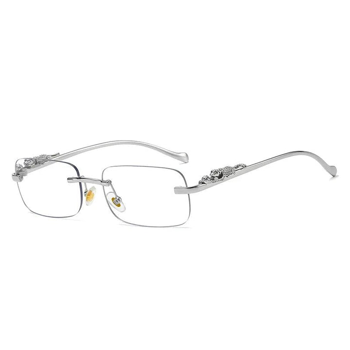 Unisex rimless design sunglasses, a stylish accessory with UV400 for fashion and function.