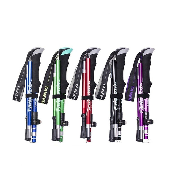 Unisex telescopic walking sticks for hiking & trekking. Lightweight & adjustable hiking poles for outdoor adventure.