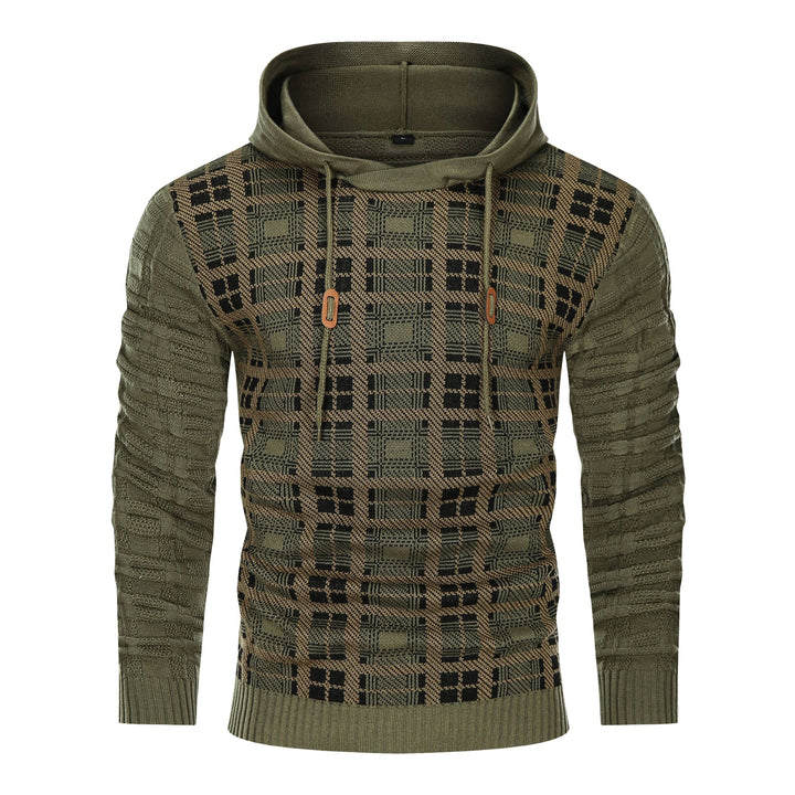 Unisex textured pullover hoodie in a neutral color, casual and comfortable cotton blend outerwear.