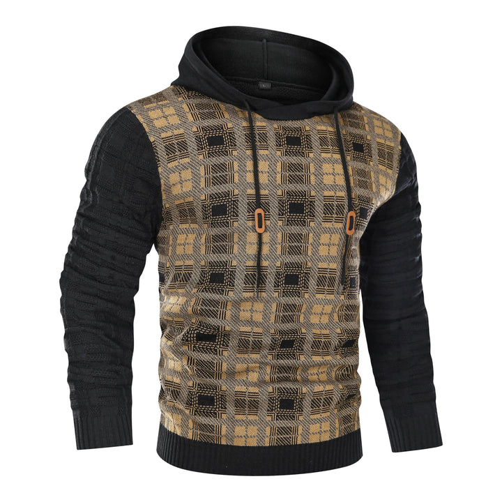 Unisex textured pullover hoodie folded neatly, emphasizing its soft cotton blend material.