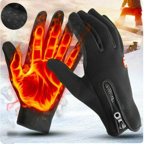 Unisex thermal touchscreen winter gloves for cold weather sports & outdoor use.