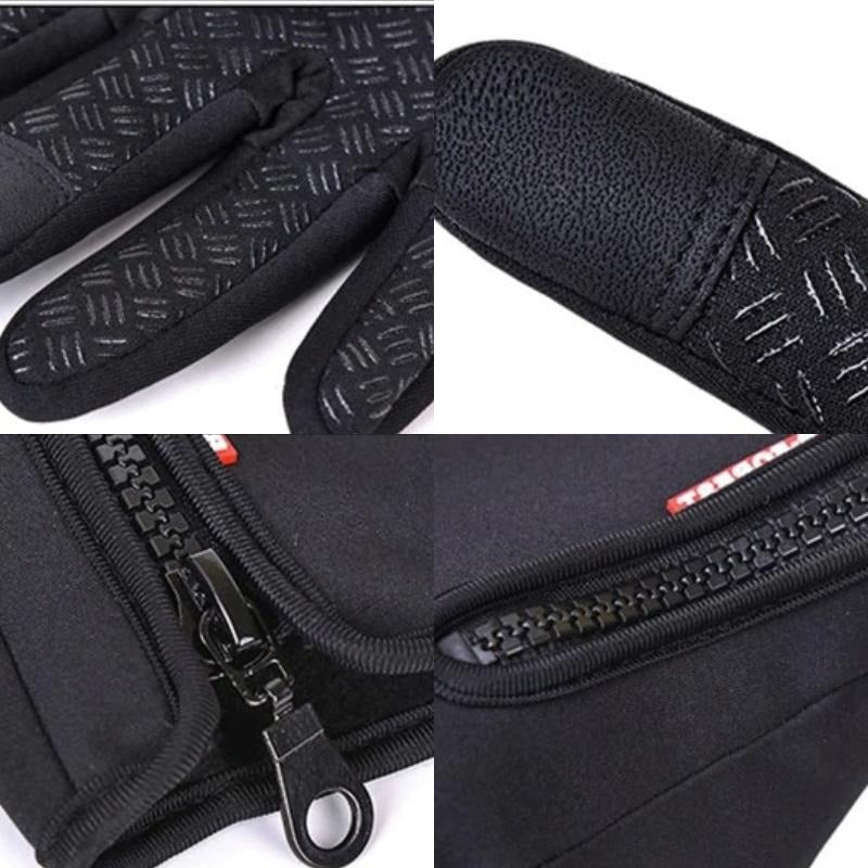 Cycling thermal gloves with touchscreen for men & women, windproof, water-resistant & anti-slip.