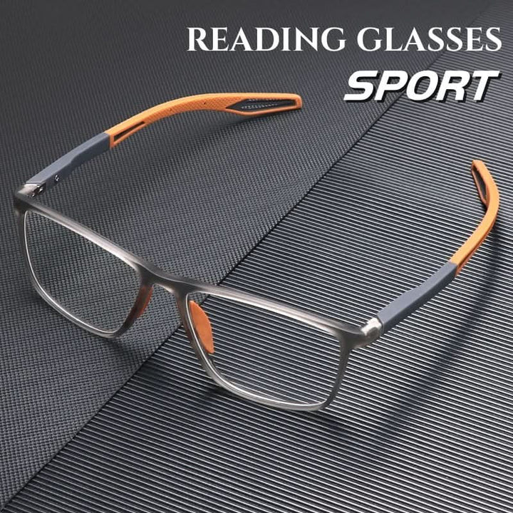 Unisex ultralight progressive glasses for clear near & distant vision.